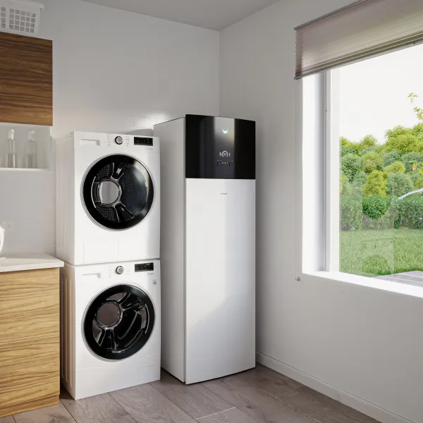 Pose d'une pompe a chaleur daikin altherma air/eau ultra silencieuse pour plancher chauffant avec eau chaude sanitaire à Aix-en-Provence, dans les bouche du rhones